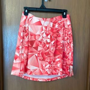 Geometric red golf Skirt
